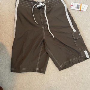 Speedo Beige Swim Trunks — Brand New with Tags, Originally $49.00